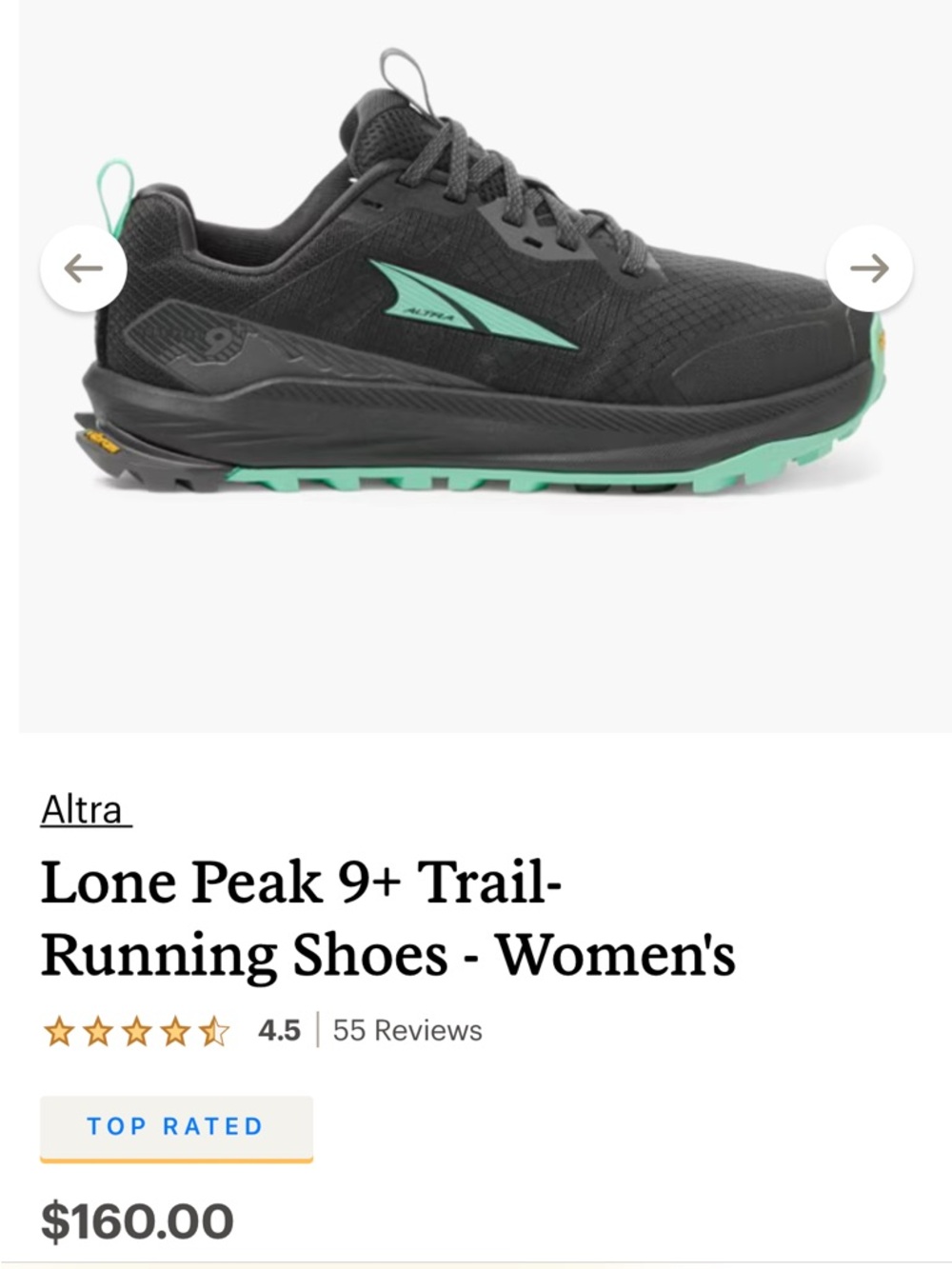Altra Lone Peak 9 trail running shoes